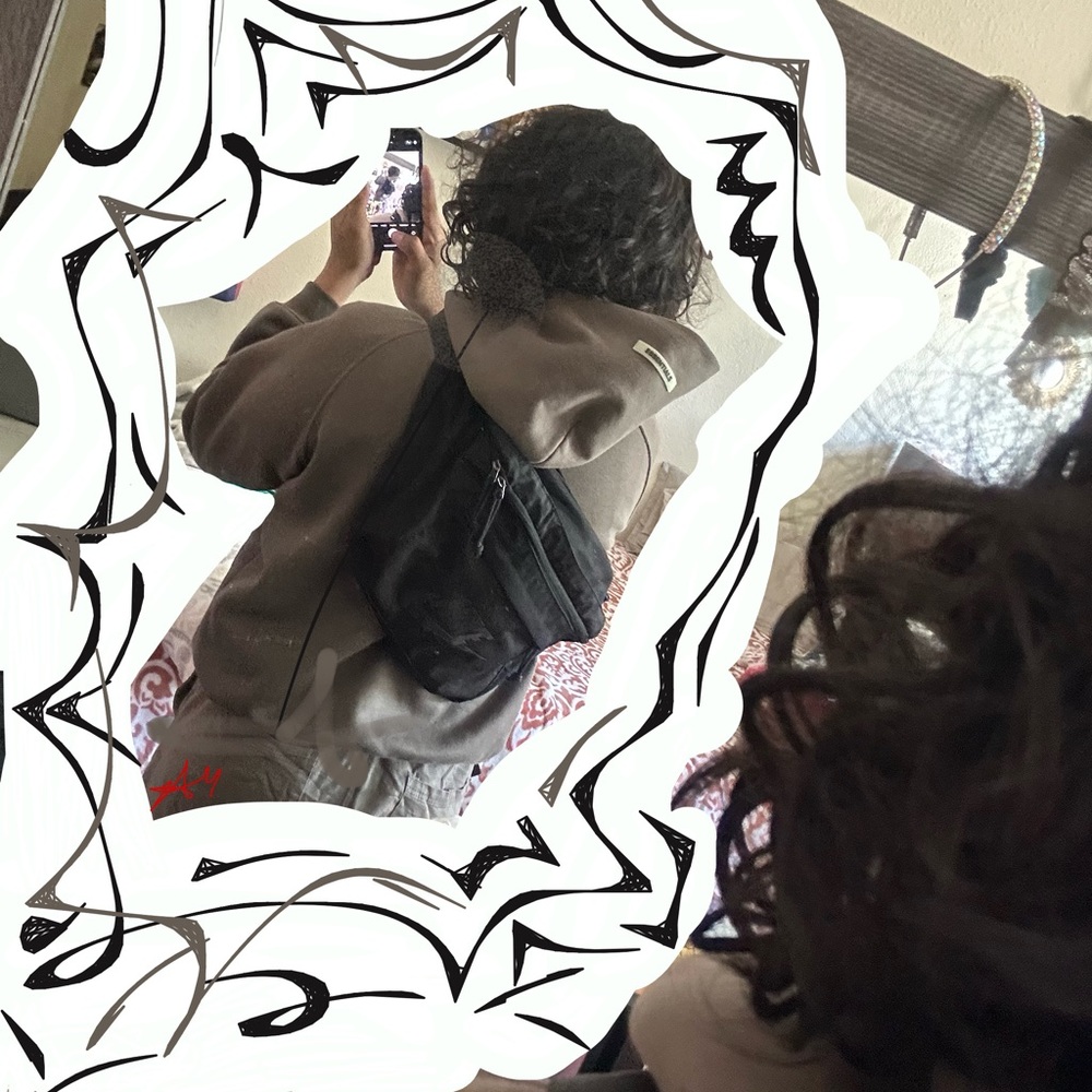 Essentials dsrk greenish brownish hoodie